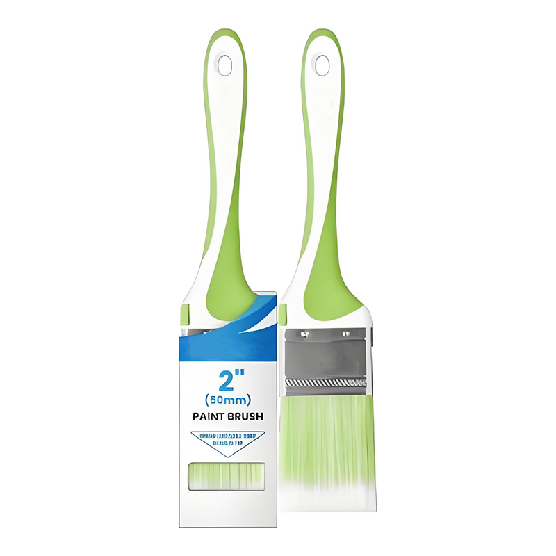 Flacher Pinsel mit gummibeschichtetem Griff